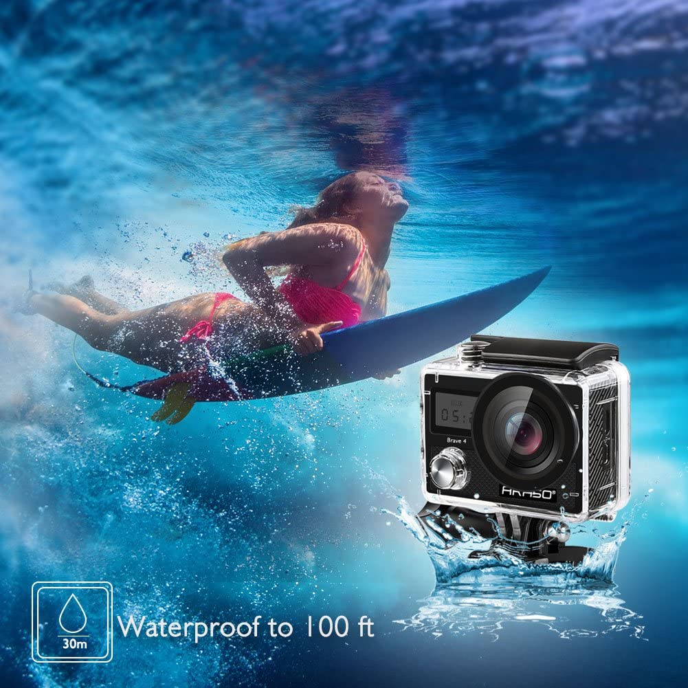 AKASO Brave 4 Action camera Ultra HD 4K WiFi 2.0&quot; 170D 20MP Underwater Waterproof Helmet Cam Camera 4k Sports Camera in Store