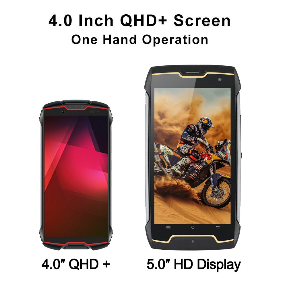 Cubot KingKong MINI2 Rugged Phone 4" QHD+ Screen Waterproof 4G LTE Dual-SIM Android 10 3GB+32GB 13MP Camera MINI Phone Face ID