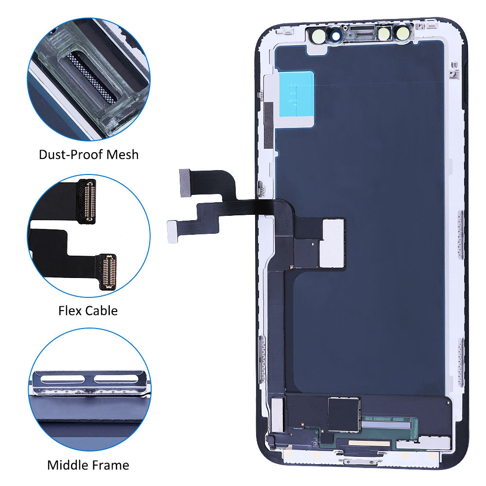 Elekworld Grade For iPhone X OLED XS MAX XR 11 LCD Screen incell With 3D Touch Digitizer Assembly 12 Pro 13 Mini 14 Plus Display