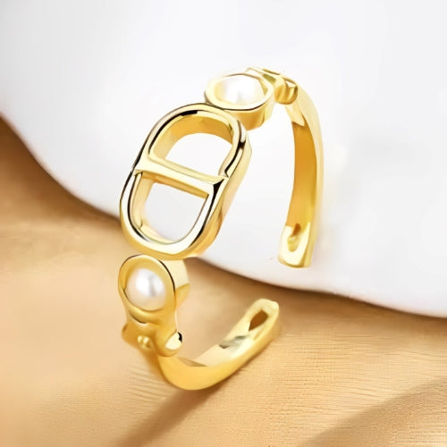 Uniques Beautiful Customized Letter Gold riig Font Style With Zarkon Ring Gold Plated Special Gift