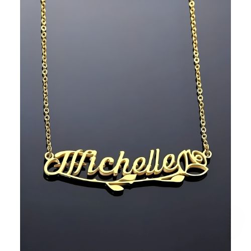 Various Flower Designs Necklaces Personalized name Jewelry.