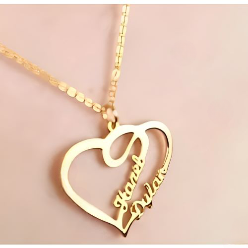 Various Heart Designs Necklaces Personalized name Jewelry.