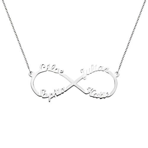 Various Infinity designs Necklaces Personalized name Jewelry.