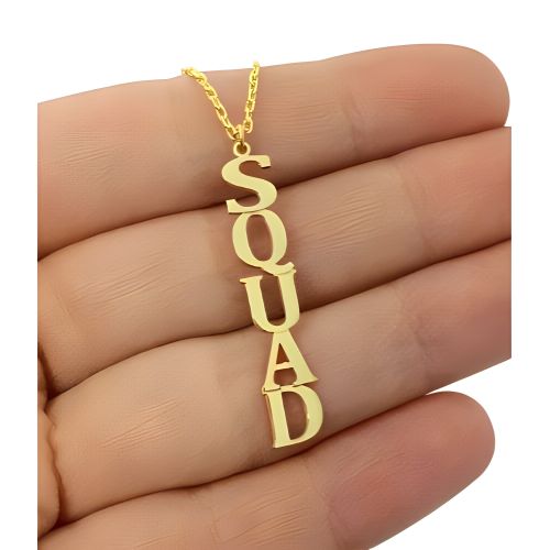 Vertical Name & letters custmised.  name necklace.