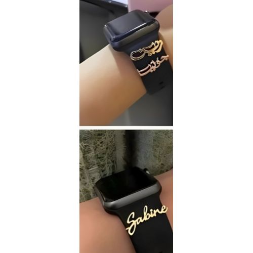 Watch accessory Customized name , gold plated, Silver as Personalized Gft for Birthday, Valentines, Freinds, Sisters & occassions (2)