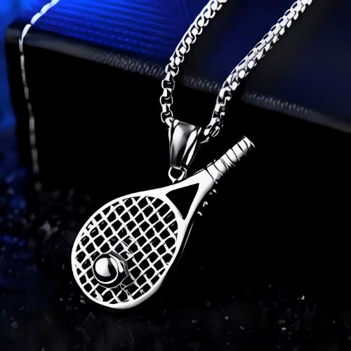 Women-Men-Tennis-Racket-Ball-Symbol-sports-Athletics-Kids- Customized-Gold-Silver-Pendant-Necklace