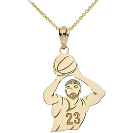 Women-basketball-Player-Figure-Symbol-sports-Athletics-Kids- Customized-Gold-Silver-Pendant-Necklace