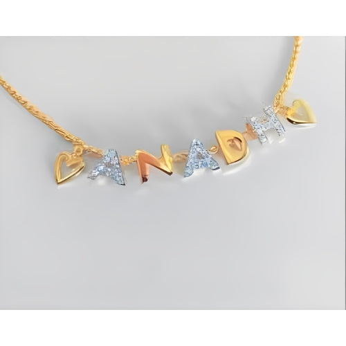 Zarkon special Font Necklace , Personalized pendant.