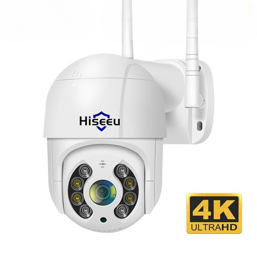 Hiseeu 4K 8MP PTZ WIFI IP Camera Speed Dome Outdoor 5X Digital Zoom 5MP 3MP 1080P Wilress Video CCTV Surveillance Cameras iCsee