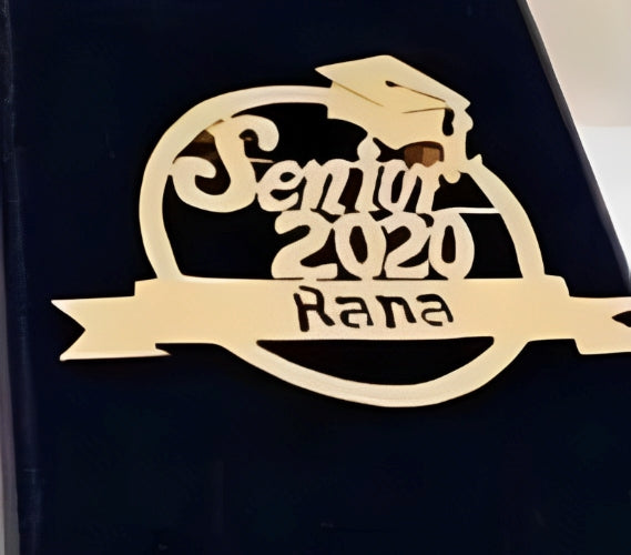 Gold Broosh Graduation Customized Name