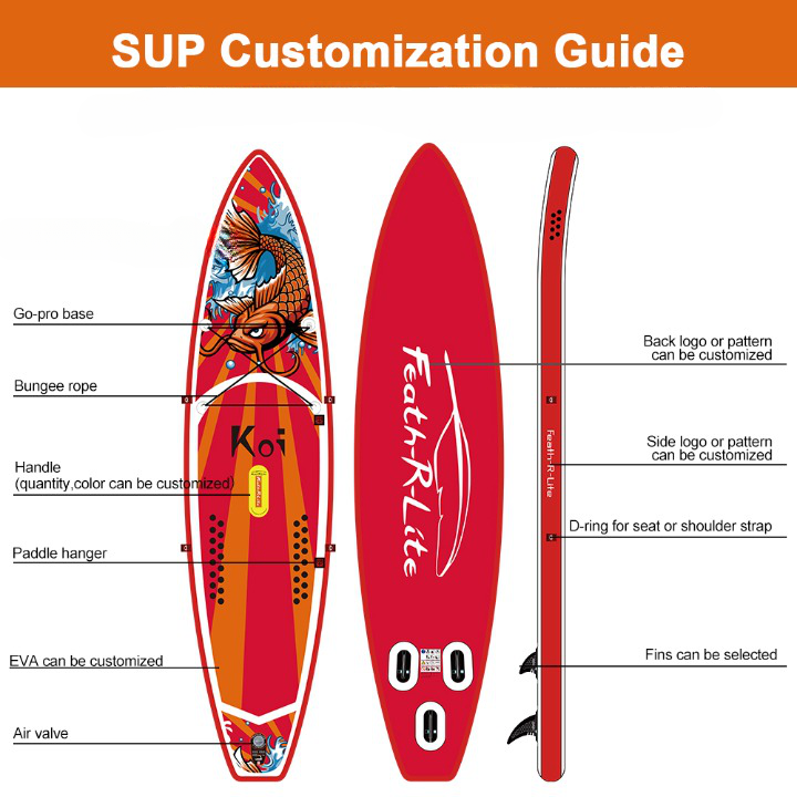 FUNWATER CE 11' sup stand up paddle board surfboard waterplay surfing inflatable sup surfboard.