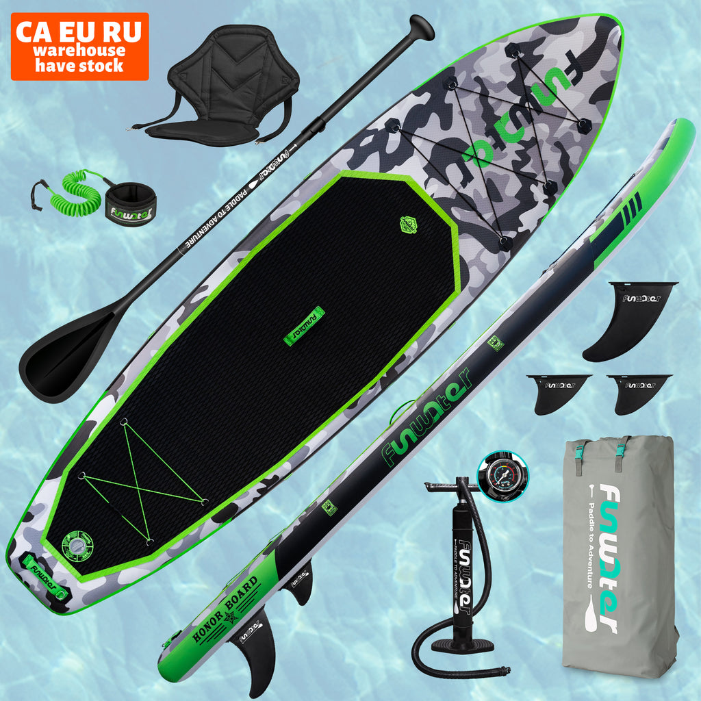 FUNWATER CE 11' sup stand up paddle board surfboard waterplay surfing inflatable sup surfboard.