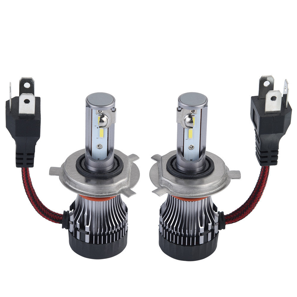 2 x H4 LED 30W 2800LM M9 Headlight Car Hi/Lo Beam Auto Bulbs 6000K Black