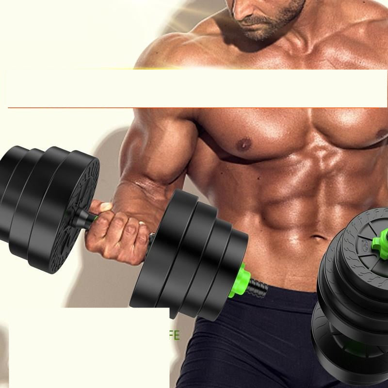 Premium Black and Green Dumbbells for Fitness Enthusiasts. Detachable Fitness Equipment Home. Versatile and Adjustable Black Dumbbells for Home Fitness and Strength Training Workouts, Portable and Detachable.