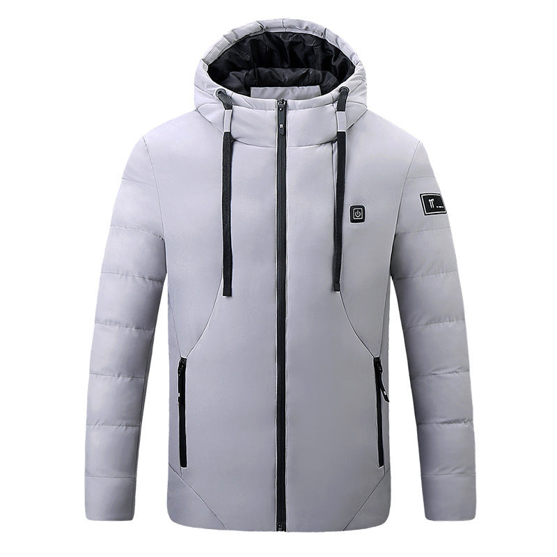 Men's Smart Electric Heating Padded Jacket With USB Charging And Heating