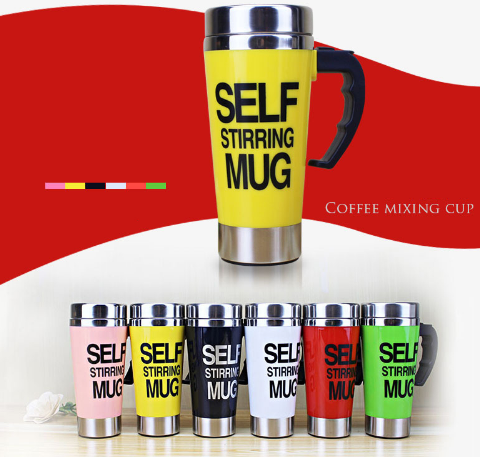 Automatic Stirring Cup: Eco-Friendly, Food-Grade Stainless Steel Mug for Coffee and Milk