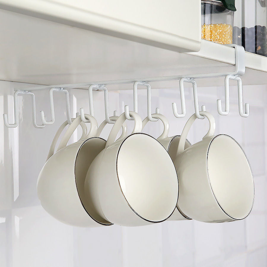 Mug Cup Hanger Bathroom Kitchen Organizer Hanging Rack Holder