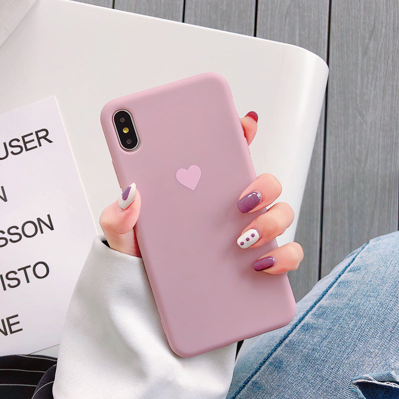 Simple silicone mobile phone case
