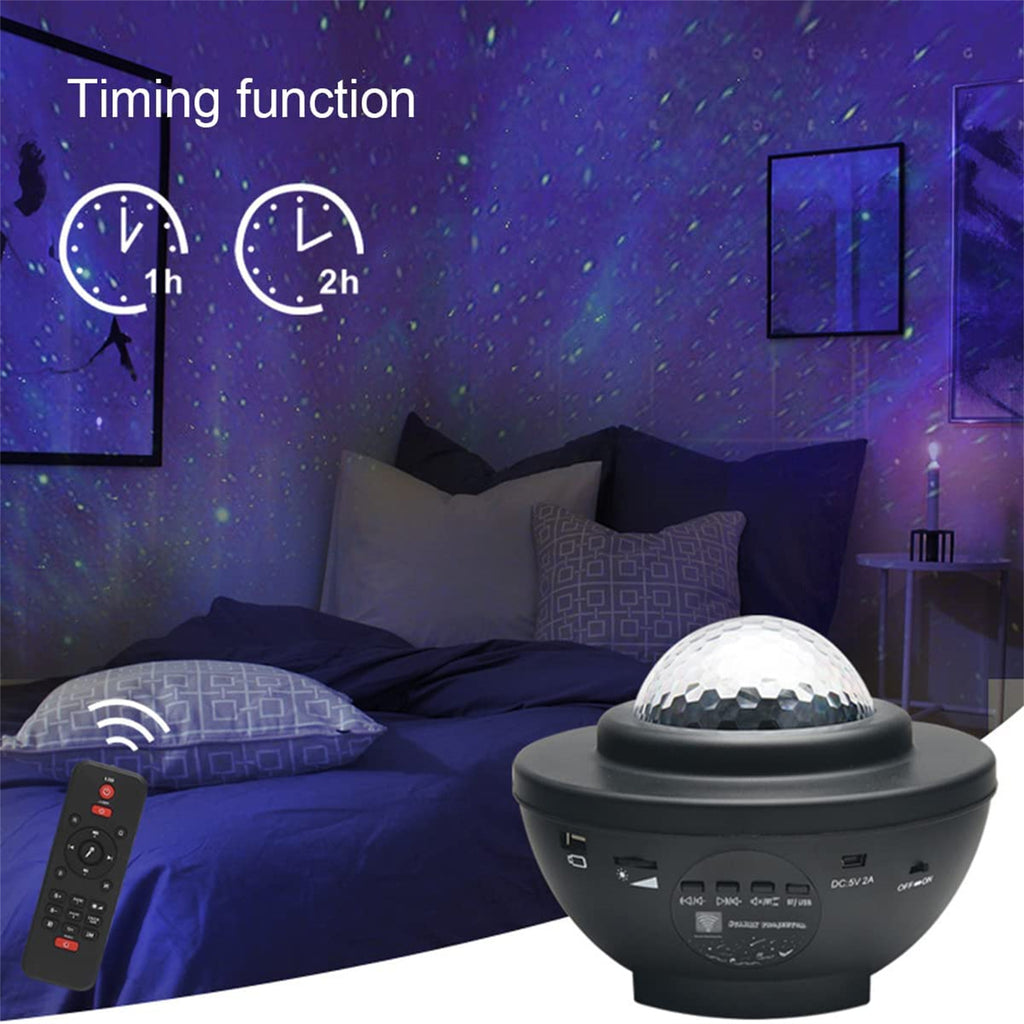 Galaxy Projector Star Projector, Star Night Light Projector For Bedroom With Bluetooth Speaker