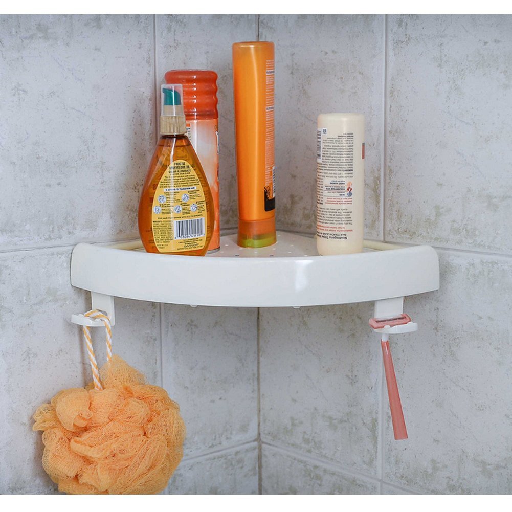 Bathroom triangle shelf bathroom corner storage rack Powerful suction cup placement board