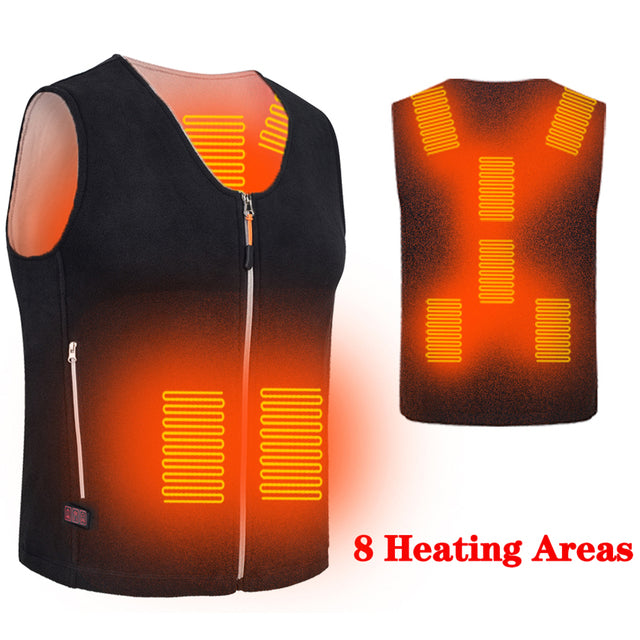 Winter Warm Men Jacket Smart Heated Vest USB Kking Electric