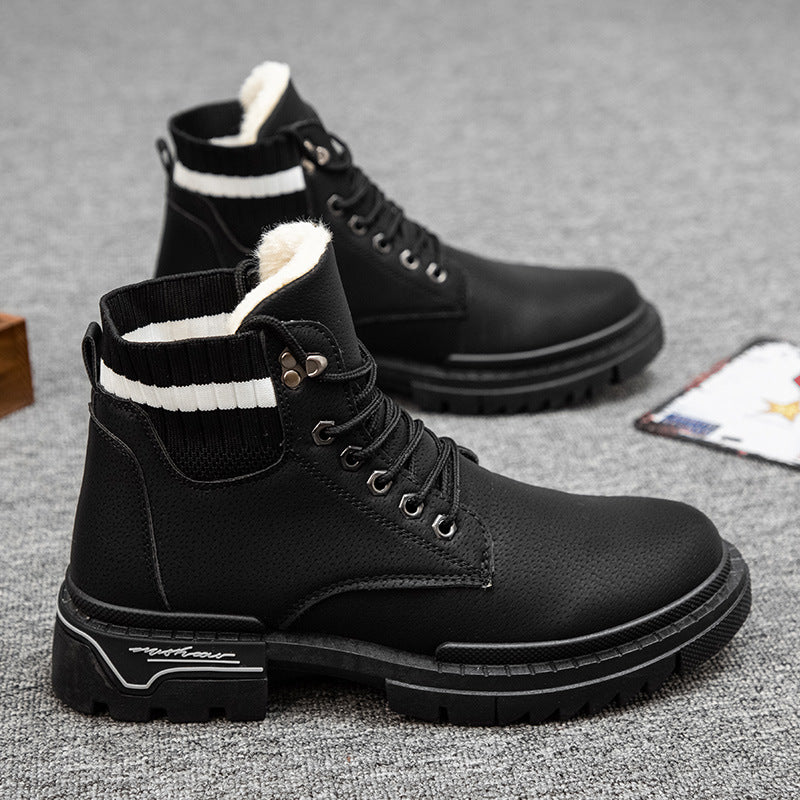 Casual high-top men's boots desert cotton boots