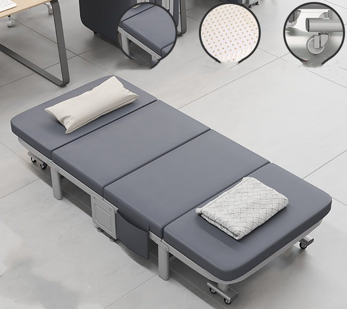 Home Office Four Fold Latex Bed Hospital Escort Bed