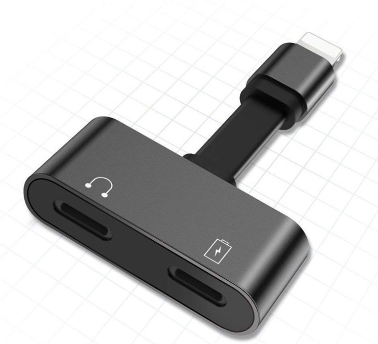 Mobile Charger & Audio Headset connection 2 in 1 Lightning Adapter