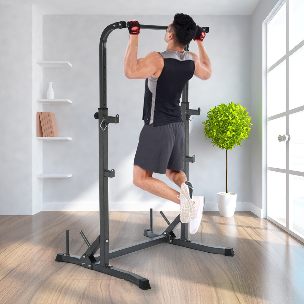 Half Frame Barbell Squat Rack Pull-Up Multi-Function Fitness Equipment