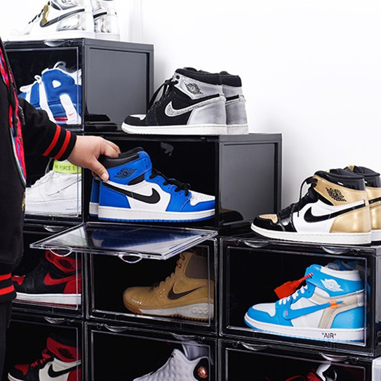 High-top shoe storage box