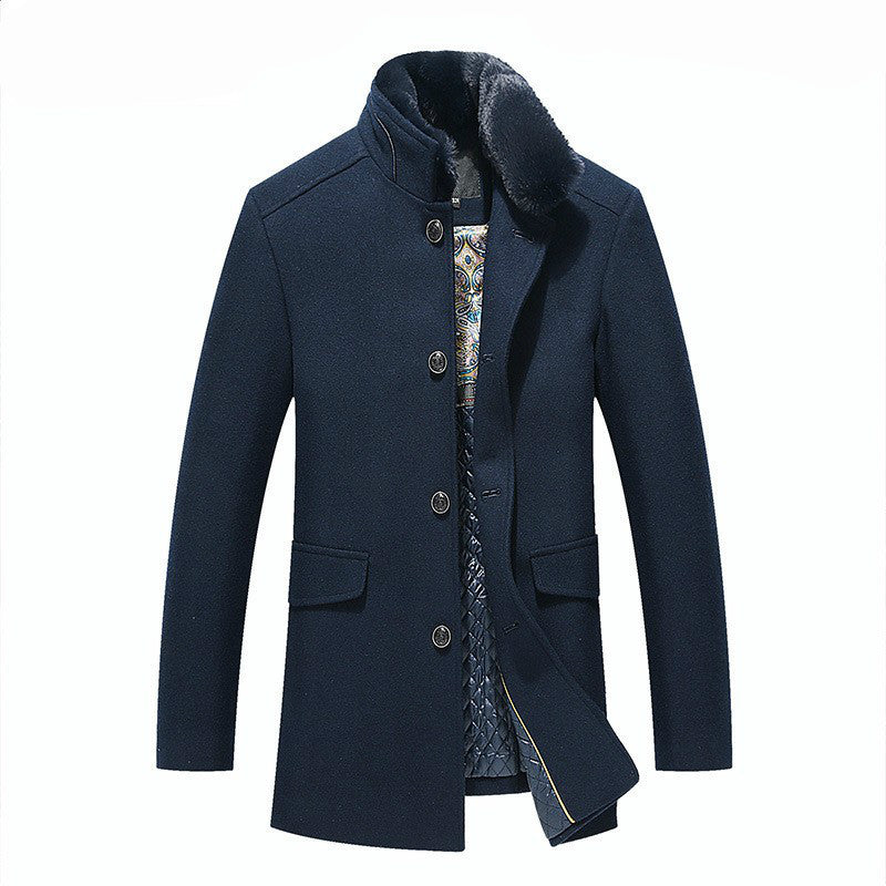 Woolen overcoat for men