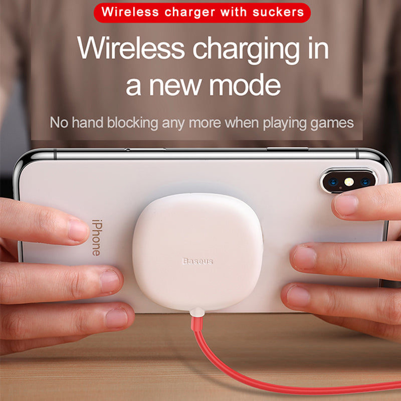 Suction cup mobile wireless charger