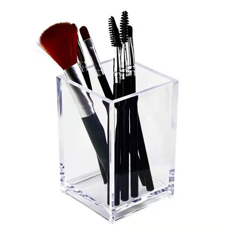 Transparent Acrylic Pen Holder Organizer Storage Box Simple