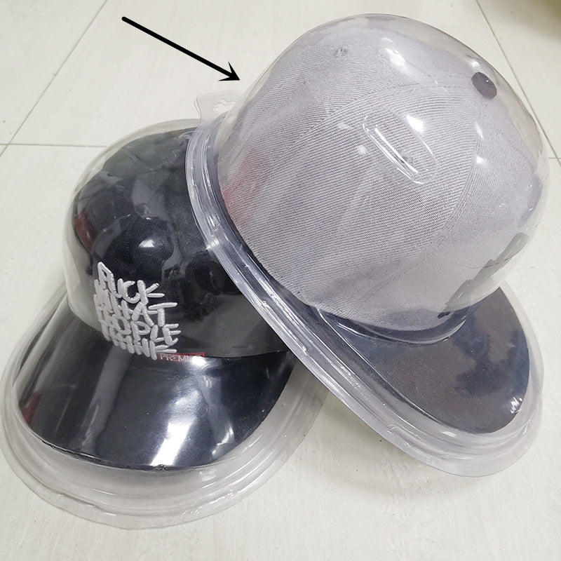 High Transparent PVC Hat Blister Packaging Baseball Storage Artifact Box