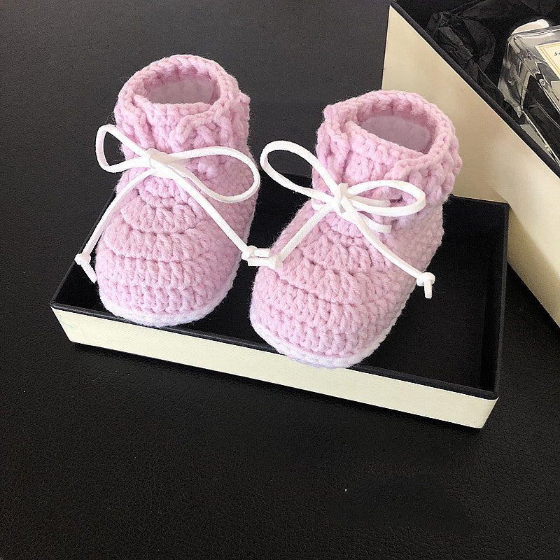 Hand-Woven Baby Infant Shoes.