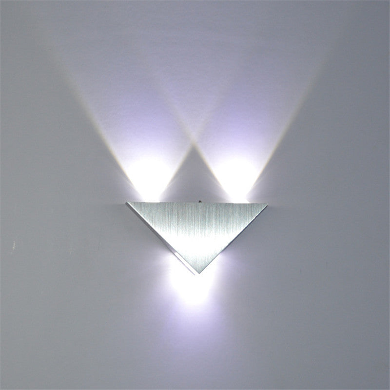 Aluminum TV light triangle wall light