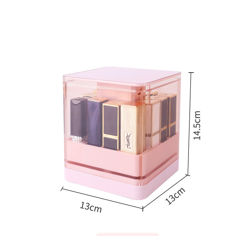 Transparent Dustproof Lipstick Storage Box With Lid