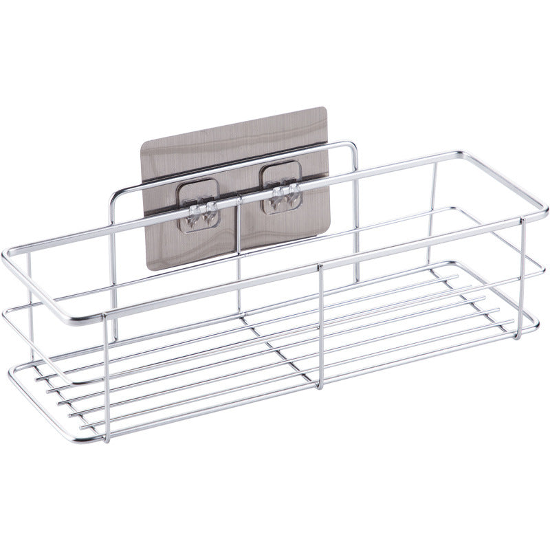 Stainless Steel Bathroom Shelf Free Punching Toilet Rack