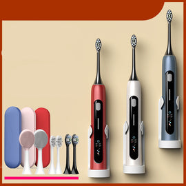 Vibrating Smart Whitening Electric Toothbrush Color Screen Display