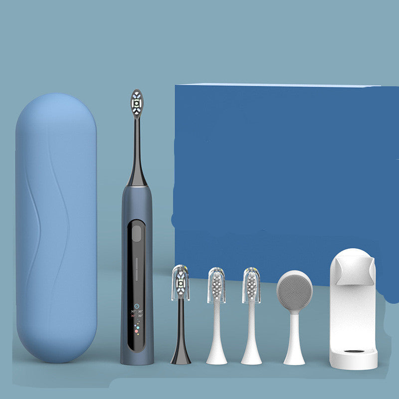 Vibrating Smart Whitening Electric Toothbrush Color Screen Display