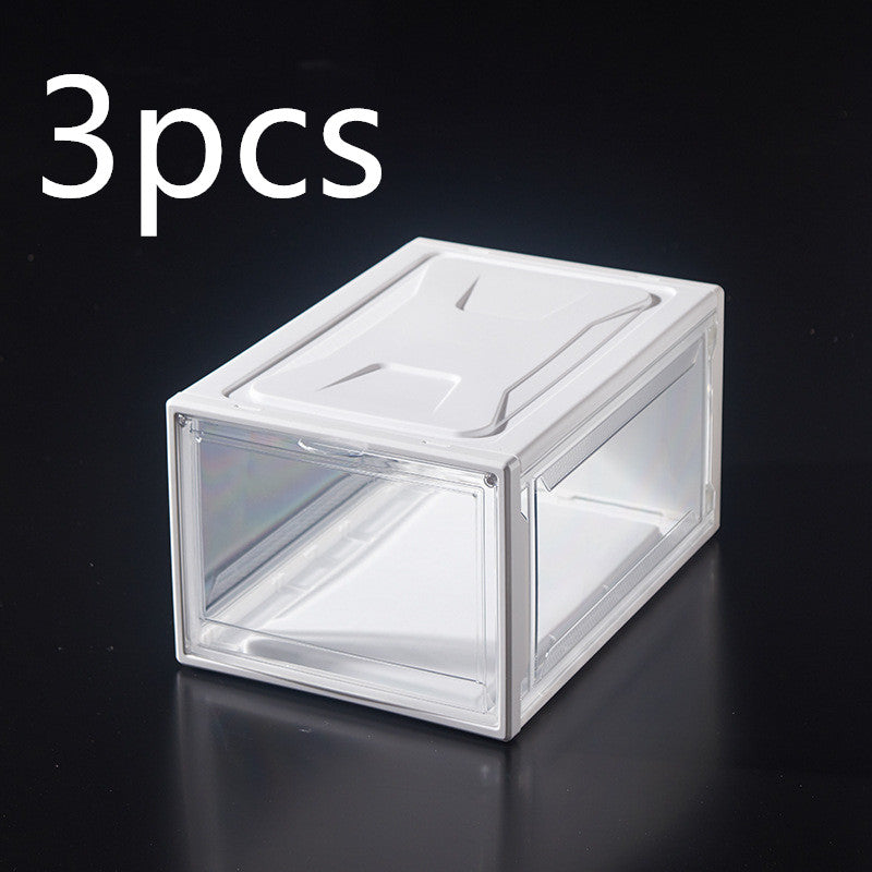 Magnetic Home High-Top Basketball Shoe Box Moisture-Proof And Fust-Proof Plastic Acrylic Transparent Storage Shoe Box Display Shoe Cabinet