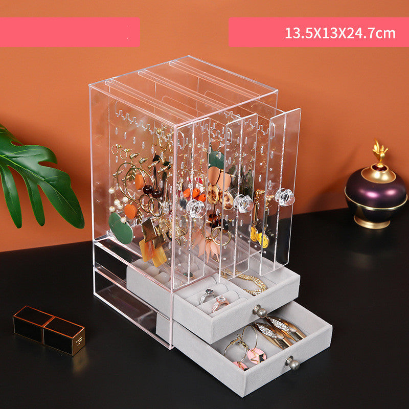 Desktop Earring Earrings Transparent Storage Box