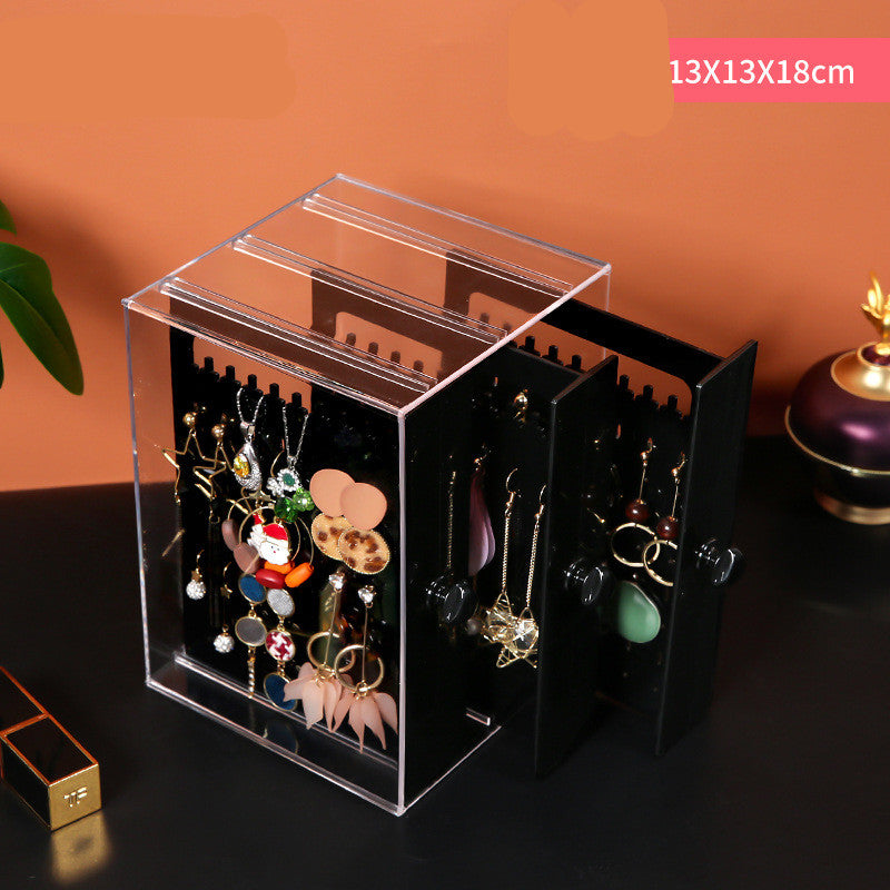 Desktop Earring Earrings Transparent Storage Box