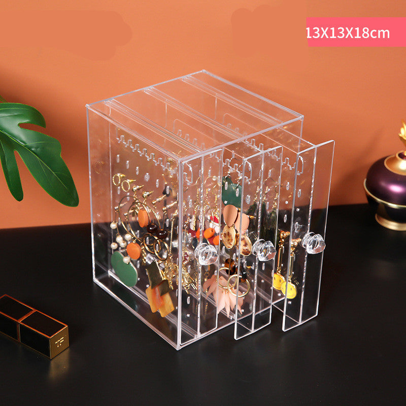 Desktop Earring Earrings Transparent Storage Box