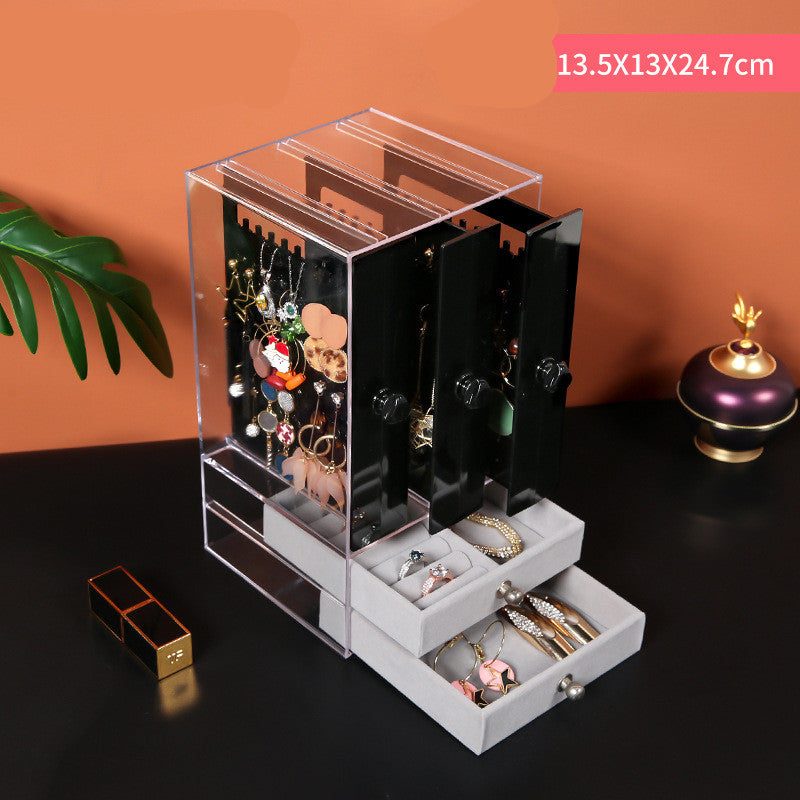 Desktop Earring Earrings Transparent Storage Box