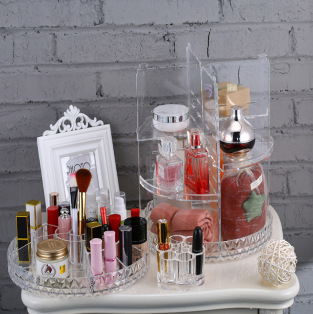 Diamond wave Makeup Organizer