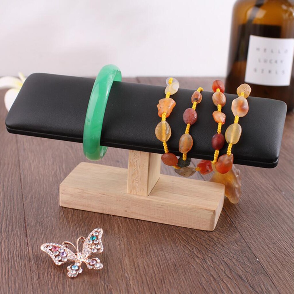 Rubber Wood Watch Bracelet Display Stand