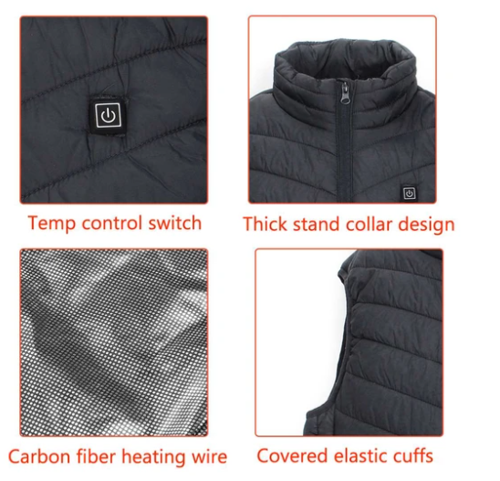 Smart Heating Vest Leisure Electric Heating Vest