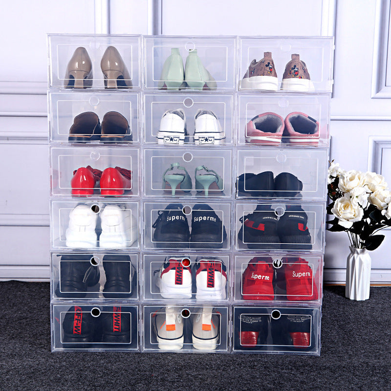 Thickened Transparent Plastic Shoe Box Clamshell Type