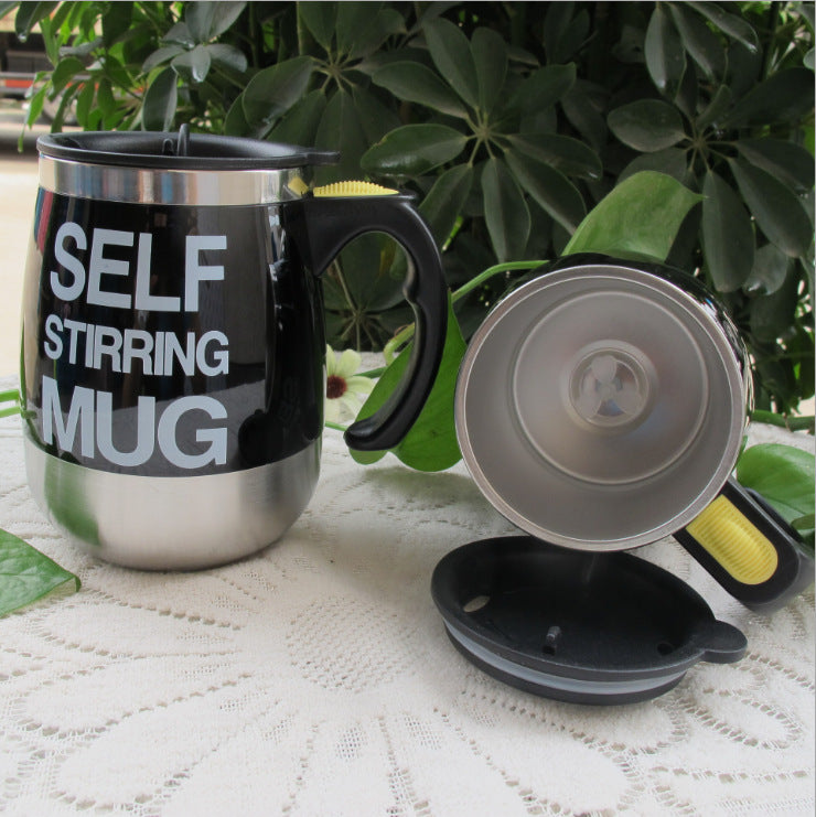 Stainless Steel Electric Self-Stirring Coffee Mug: Your Perfect Companion for Home, Office, and Travel